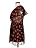 Zara Basic Floral Red Black Cocktail Dress Size M - photo 5
