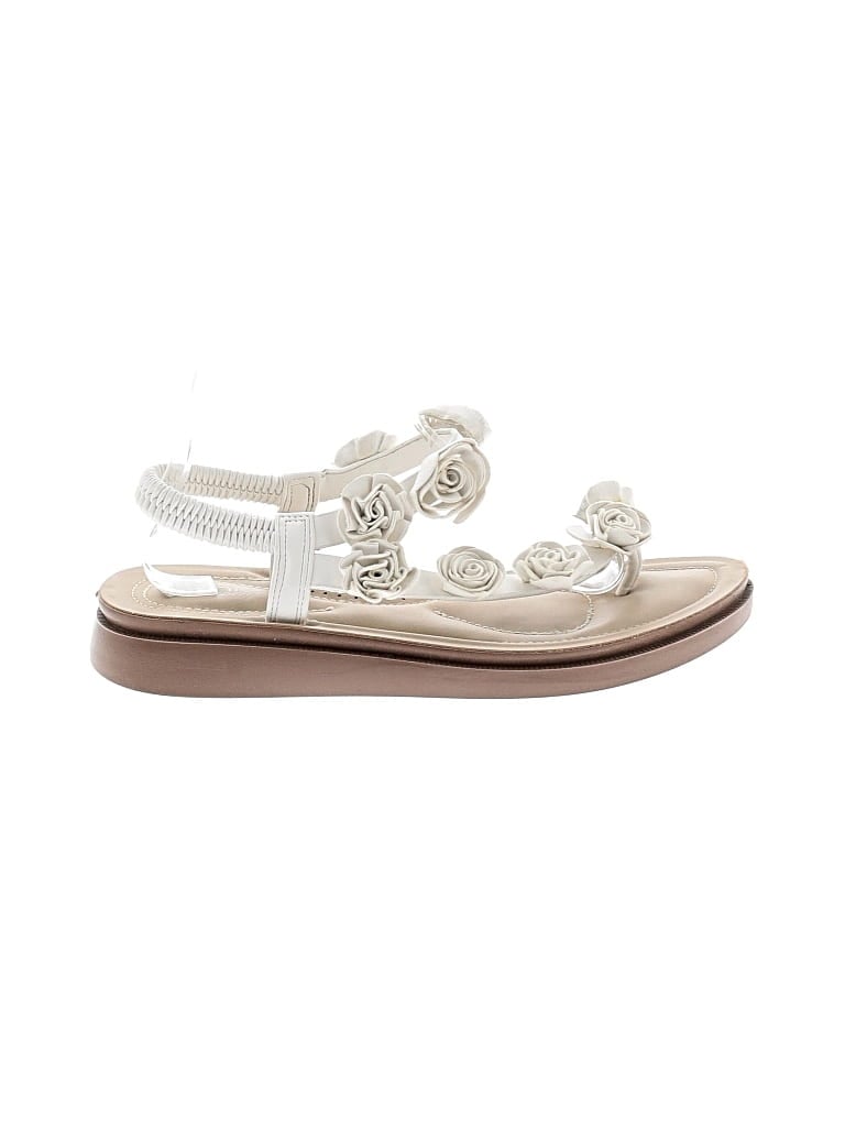 Pre-owned Annie Sandals In Ivory