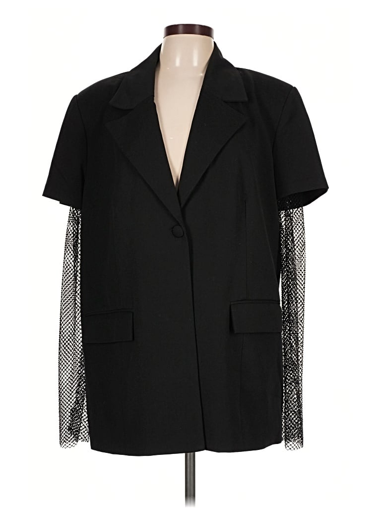 Pre-owned Weworewhat Blazer Jacket In Black