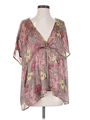 DKNY Jeans Short Sleeve Blouse (view 1)