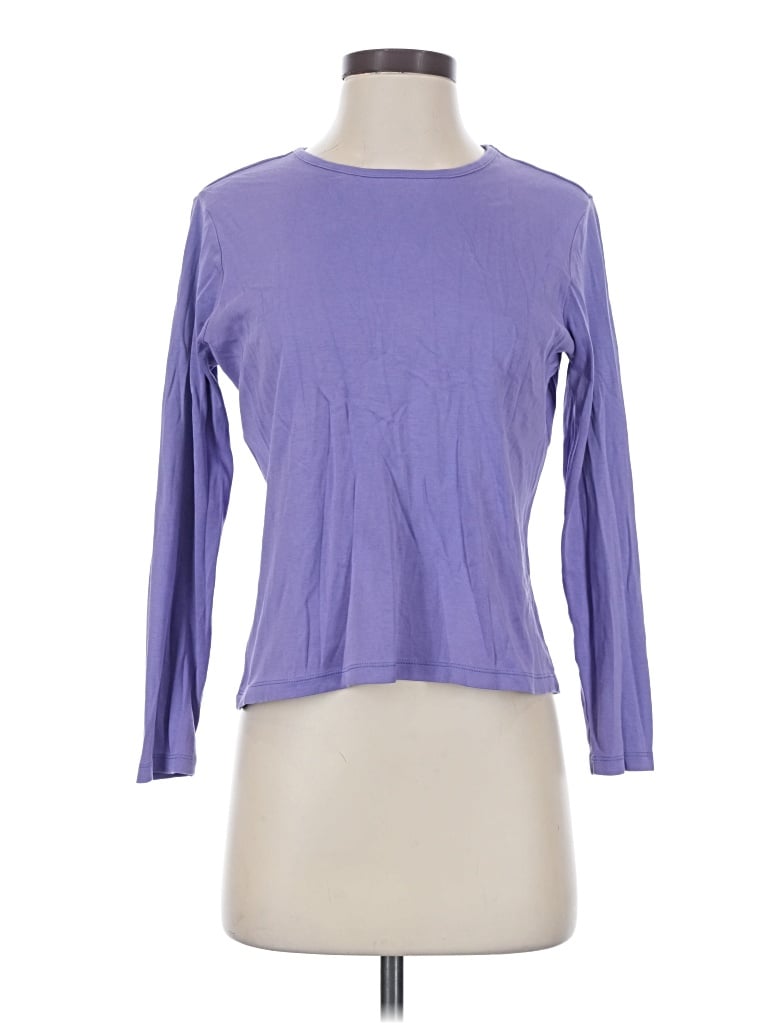 Pre-owned L.l.bean Long Sleeve T-shirt In Purple