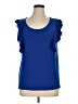 89th & Madison Blue Sleeveless Blouse Size XL - photo 1