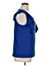 89th & Madison Blue Sleeveless Blouse Size XL - photo 4