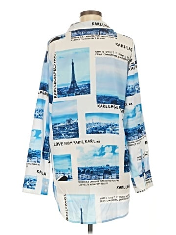 Karl Lagerfeld Paris Long Sleeve Blouse (view 2)