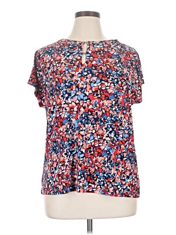 Jones New York Short Sleeve Blouse (view 1)