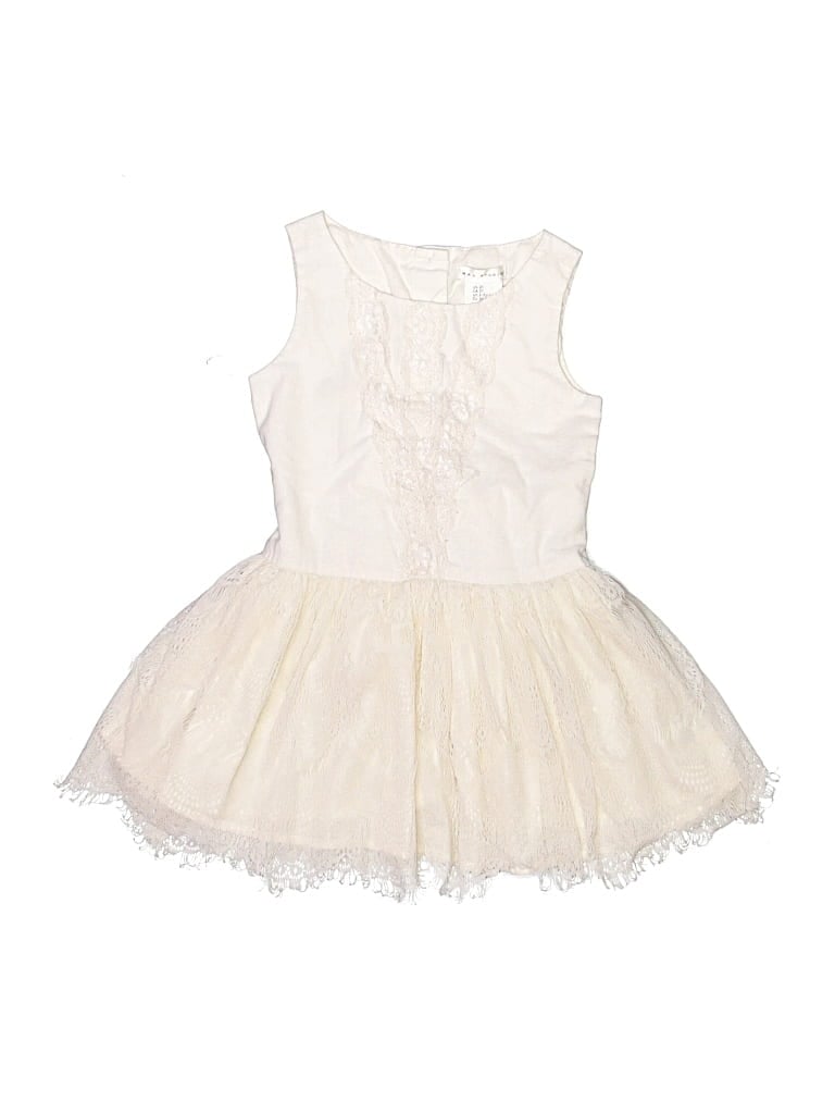 Pre-owned Max Studio Kids' Dress In Ivory