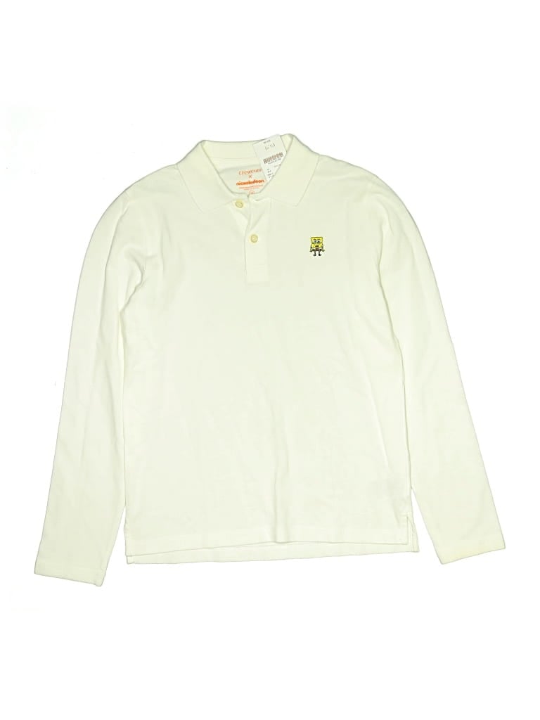 Pre-owned Crewcuts Kids' Long Sleeve Top Yellow Tops