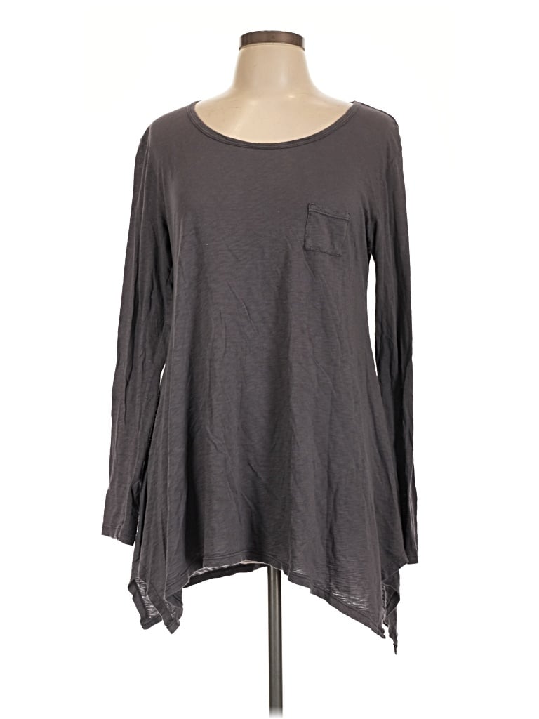 Pre-owned Fresh Produce Long Sleeve T-shirt In Gray