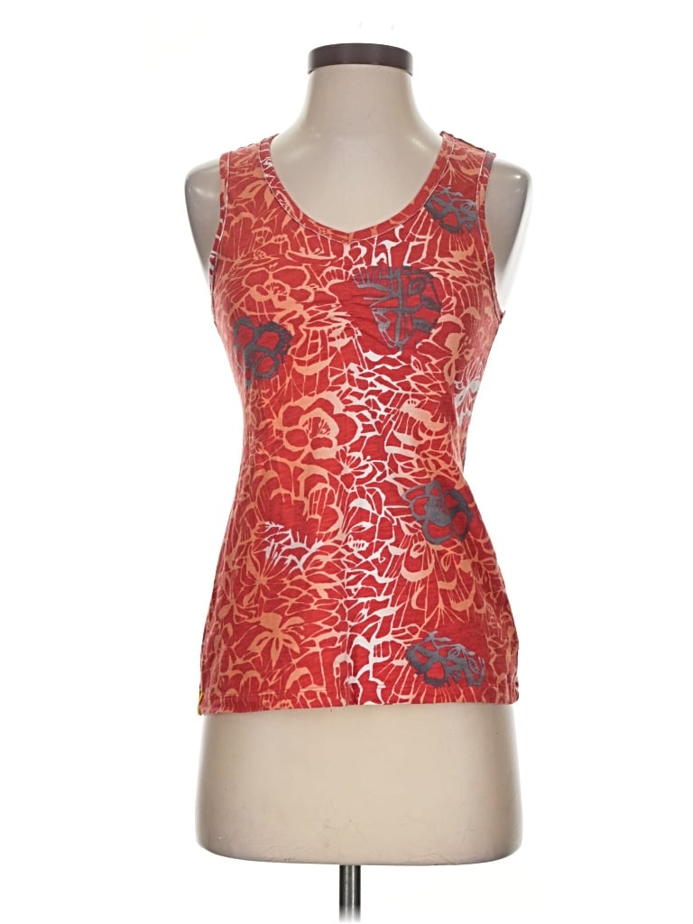 Pre-owned Lole Tank Top Red Strapless Neckline Tops