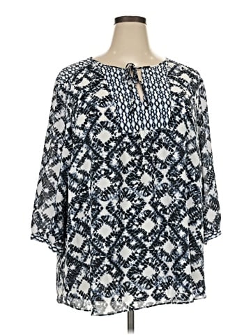Not Your Daughter's Jeans 3/4 Sleeve Blouse (view 1)
