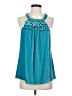 Sundance Teal Sleeveless Blouse Size S - photo 1