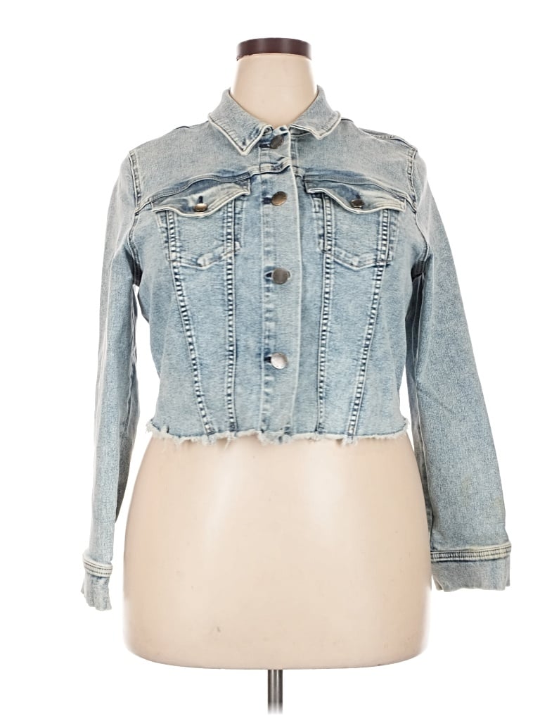 Pre-owned Lane Bryant Denim Jacket In Blue