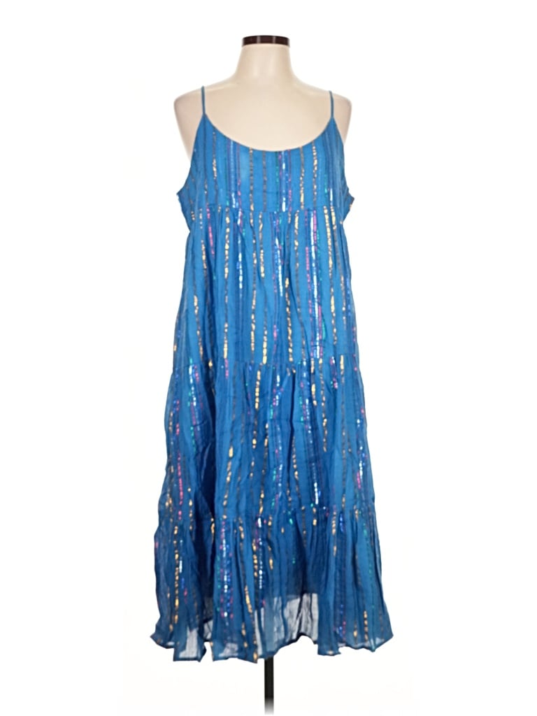 Pre-owned Oliphant Casual Dress In Blue