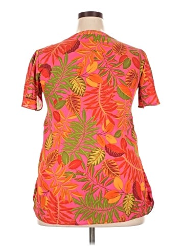 Rose + Olive Short Sleeve Blouse (view 2)