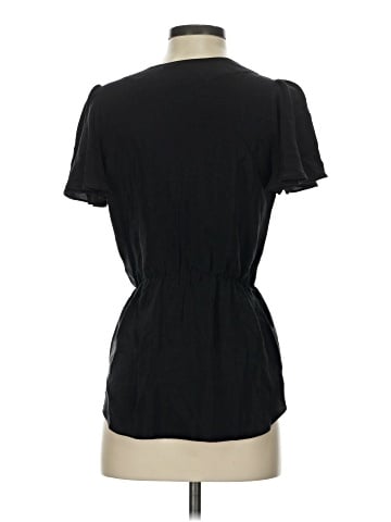 Amanda Uprichard Short Sleeve Silk Top (view 2)