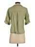 Zara Green 3/4 Sleeve Button-Down Shirt Size XS - photo 2