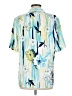 Alia Tropical Blue Short Sleeve Blouse Size 12 - photo 2