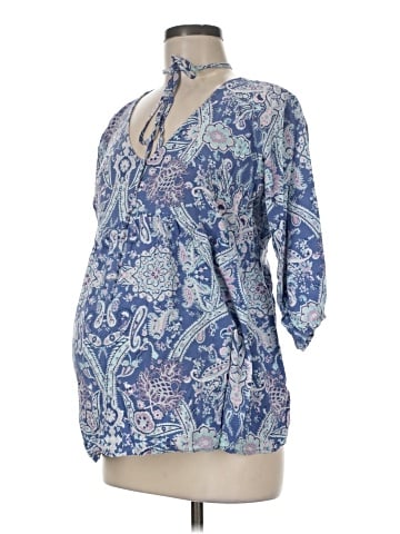 Motherhood 3/4 Sleeve Blouse (view 1)