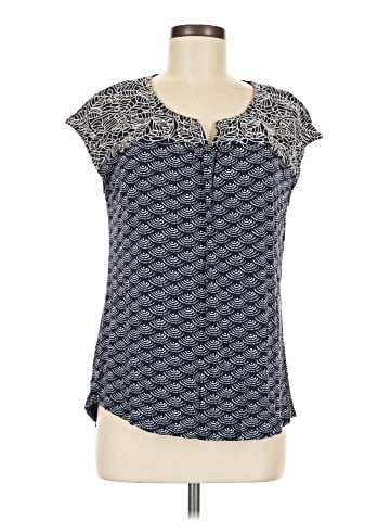 Skies Are Blue Short Sleeve Blouse (view 1)