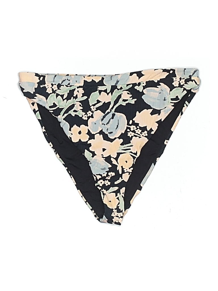 Pre-owned Rvca Swimsuit Bottoms In Black