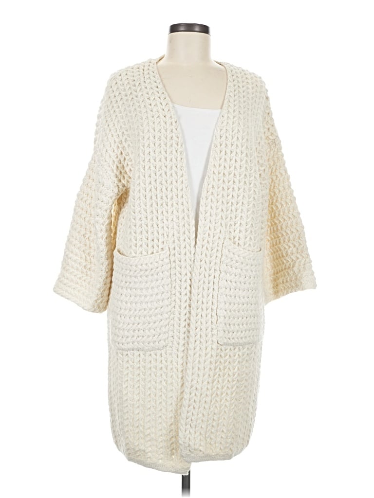 Pre-owned Adora Cardigan Sweater In Ivory