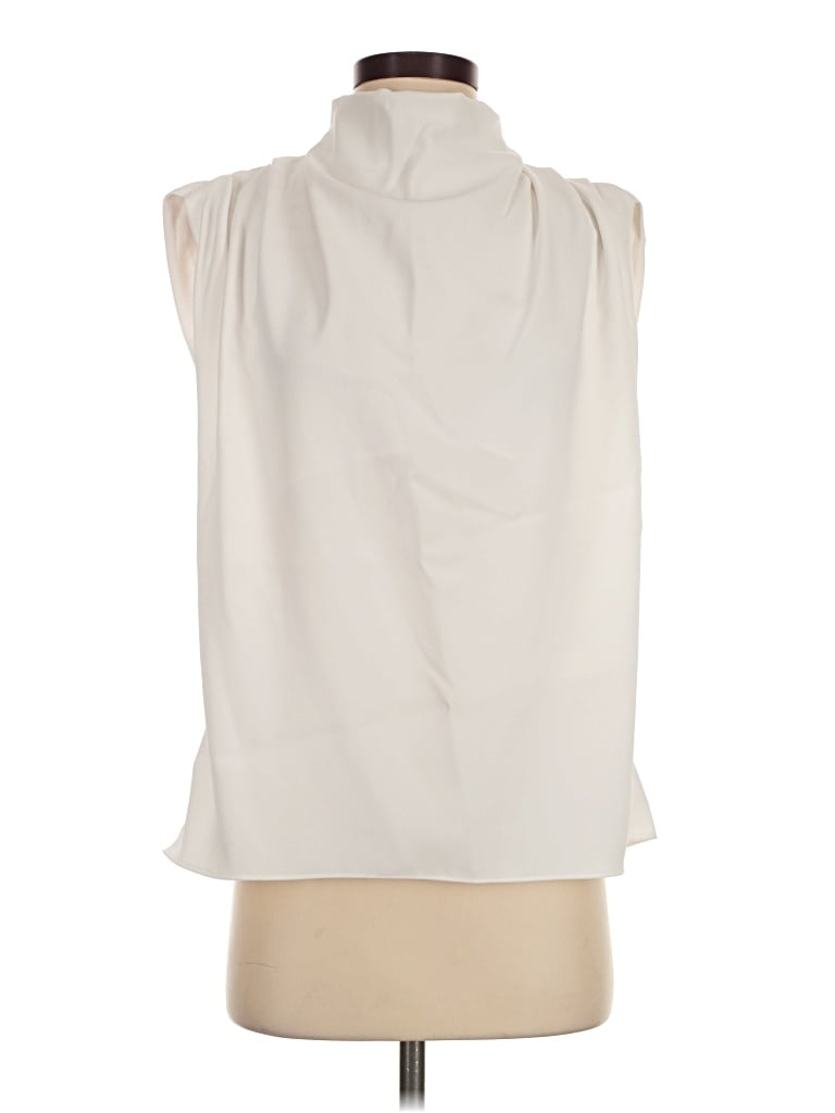 Zara Sleeveless Blouse In Ivory