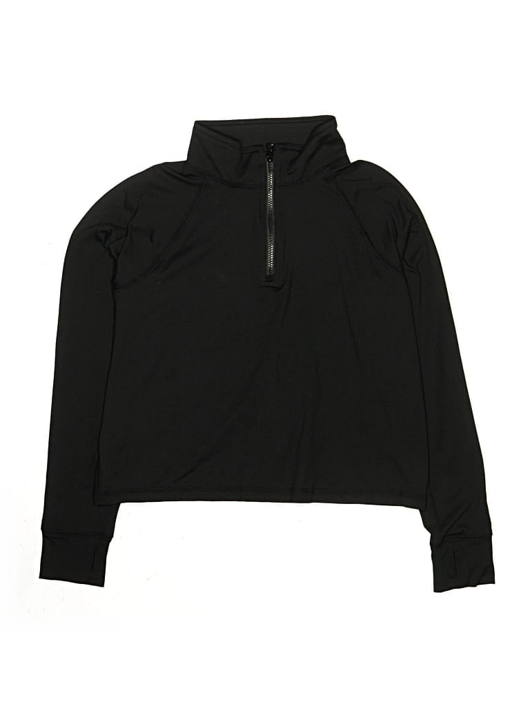 Pre-owned Crewcuts Kids' Long Sleeve Turtleneck In Black