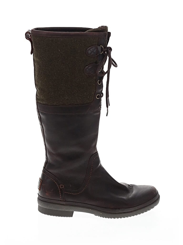 Pre-owned Ugg Boots In Burgundy
