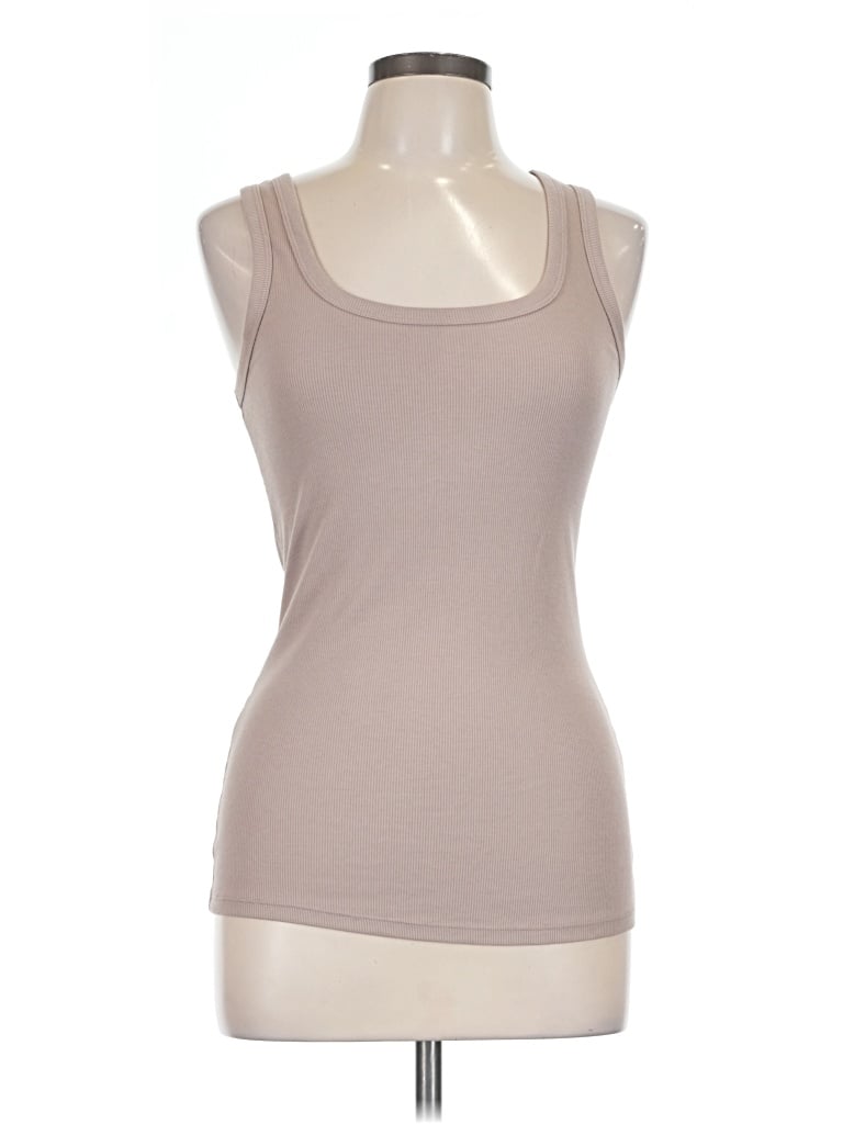 Pre-owned Felina Tank Top Tan Strapless Neckline Tops