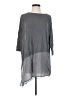 Eileen Fisher 100% Silk Gray 3/4 Sleeve Silk Top Size P (petite) - photo 1