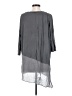 Eileen Fisher 100% Silk Gray 3/4 Sleeve Silk Top Size P (petite) - photo 2