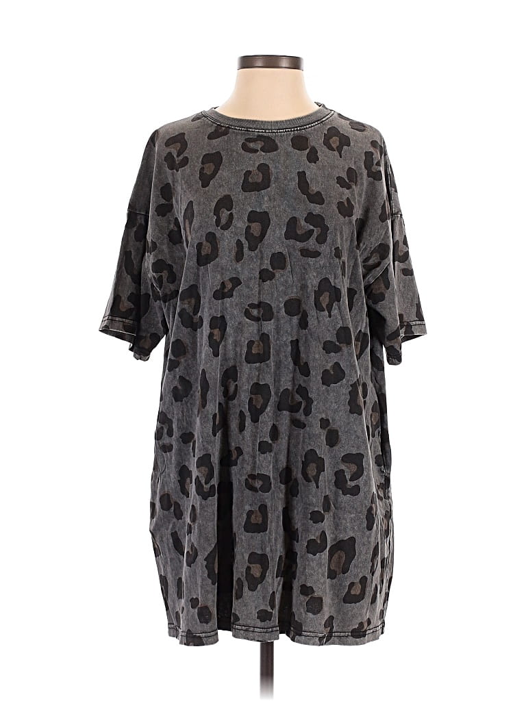 Pre-owned Easel Casual Dress In Gray