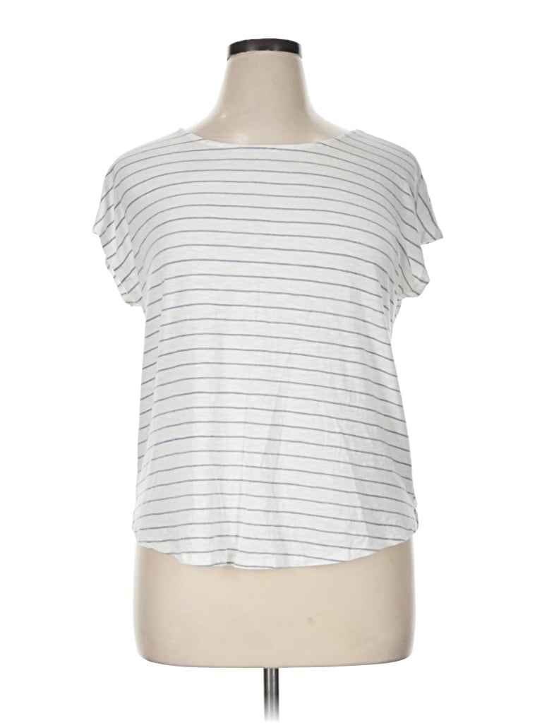 Pre-owned Green Envelope Short Sleeve T-shirt In Silver