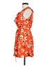 Zara Basic Print Orange Casual Dress Size XS - photo 5
