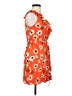 Zara Basic Print Orange Casual Dress Size XS - photo 4