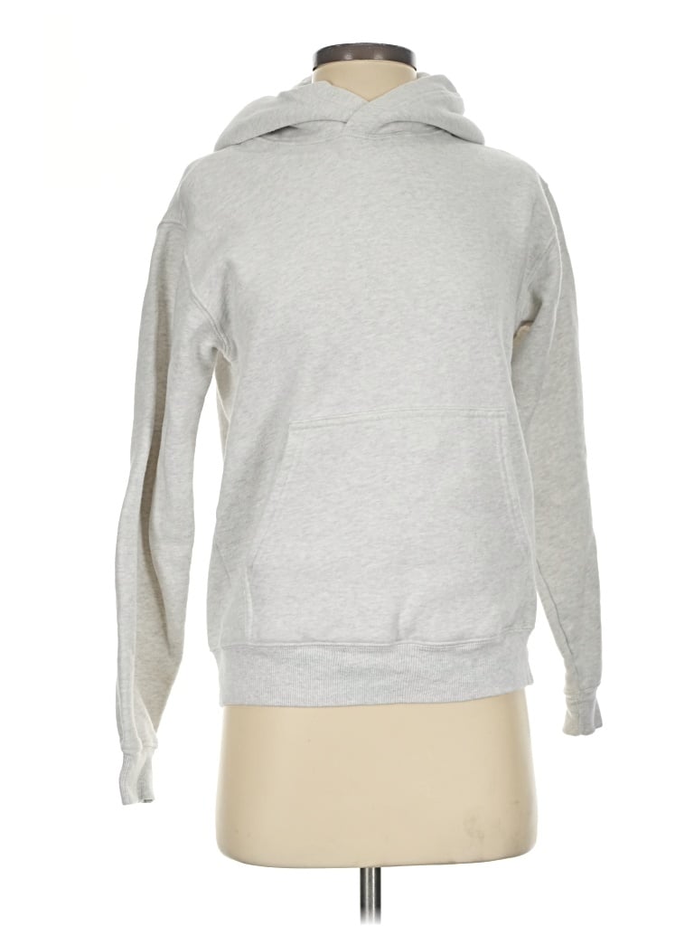 Pre-owned Tna Pullover Hoodie In Silver
