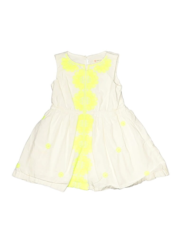 Pre-owned Crewcuts Kids' Dress In Ivory