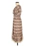 Max Studio 100% Polyester Paisley Tan Casual Dress Size M - photo 5