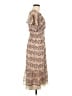 Max Studio 100% Polyester Paisley Tan Casual Dress Size M - photo 4