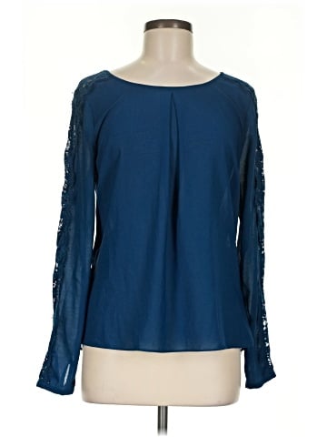 Skies Are Blue Long Sleeve Blouse (view 1)