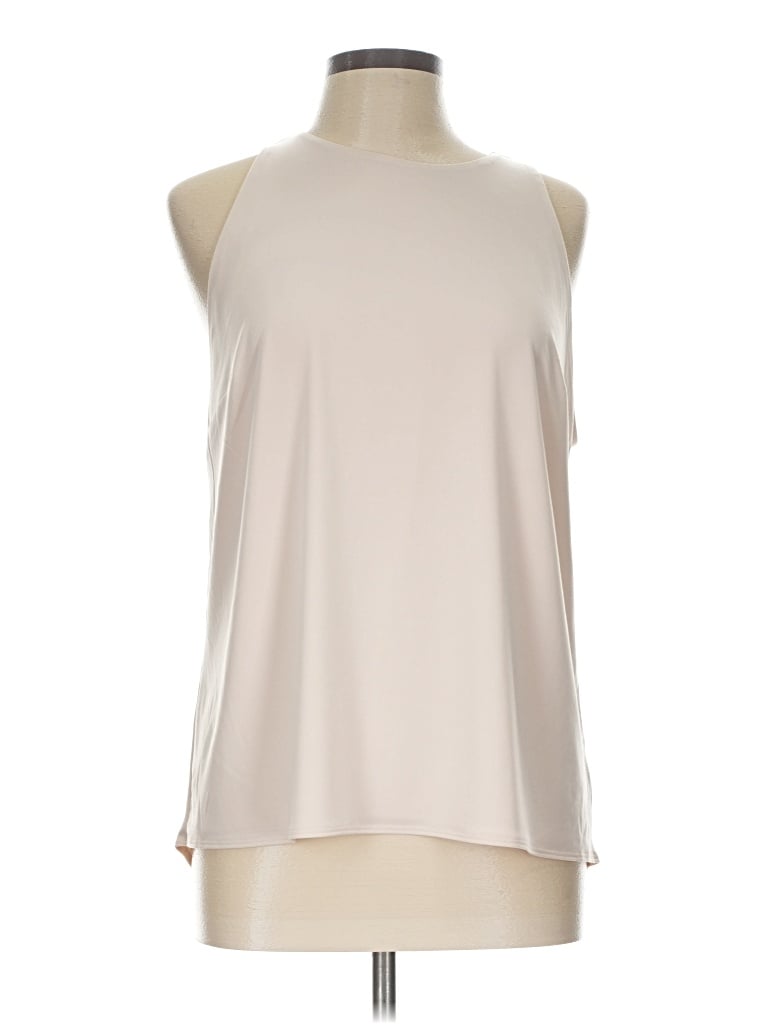 Pre-owned Express Outlet Sleeveless T-shirt In Ivory