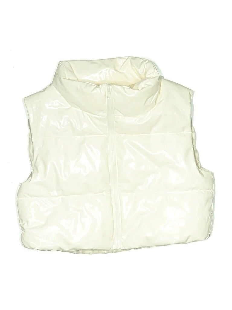 Pre-owned Tractr Kids' Vest In Ivory