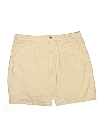 Curve Appeal Khaki Shorts (view 1)