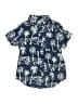 Crewcuts 100% Cotton Tropical Blue Short Sleeve Button-Down Shirt Size 4 - 5 - photo 1