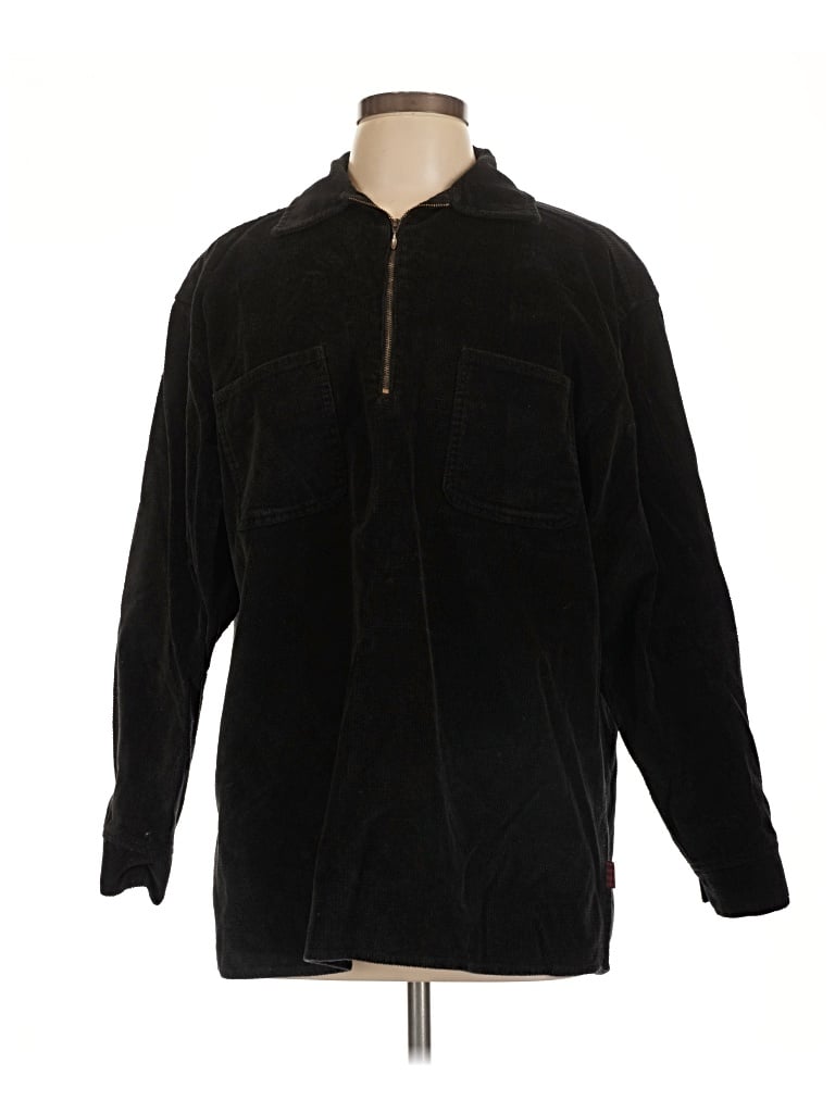 Pre-owned Woolrich Fleece Jacket In Black
