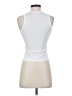 Shein White Sleeveless T-Shirt Size 4 - photo 2
