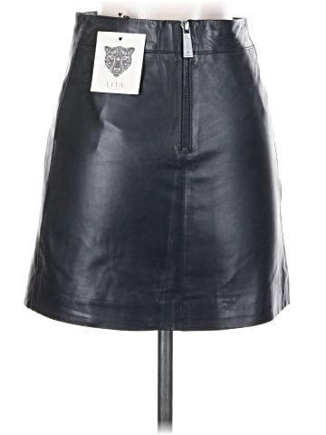 Lita By Ciara Leather Skirt (view 2)