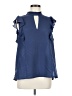 BCBGeneration 100% Polyester Blue Sleeveless Blouse Size L - photo 1