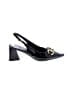 Unbranded 100% Leather Black Heels Size 11 - photo 1