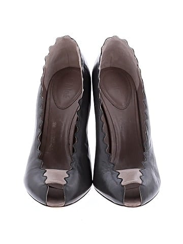 Chloé Scalloped Peeptoe Heels (view 2)